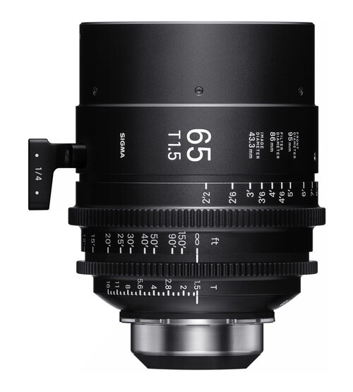 Sigma 65mm T1.5 FF Cine High-Speed Art Prime Lens (PL Mount, Feet)